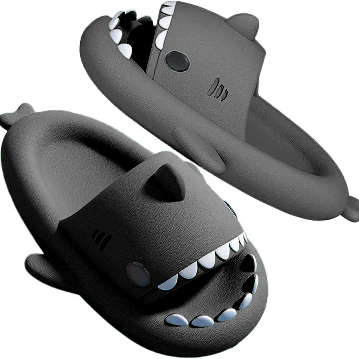 men's shark slippers	