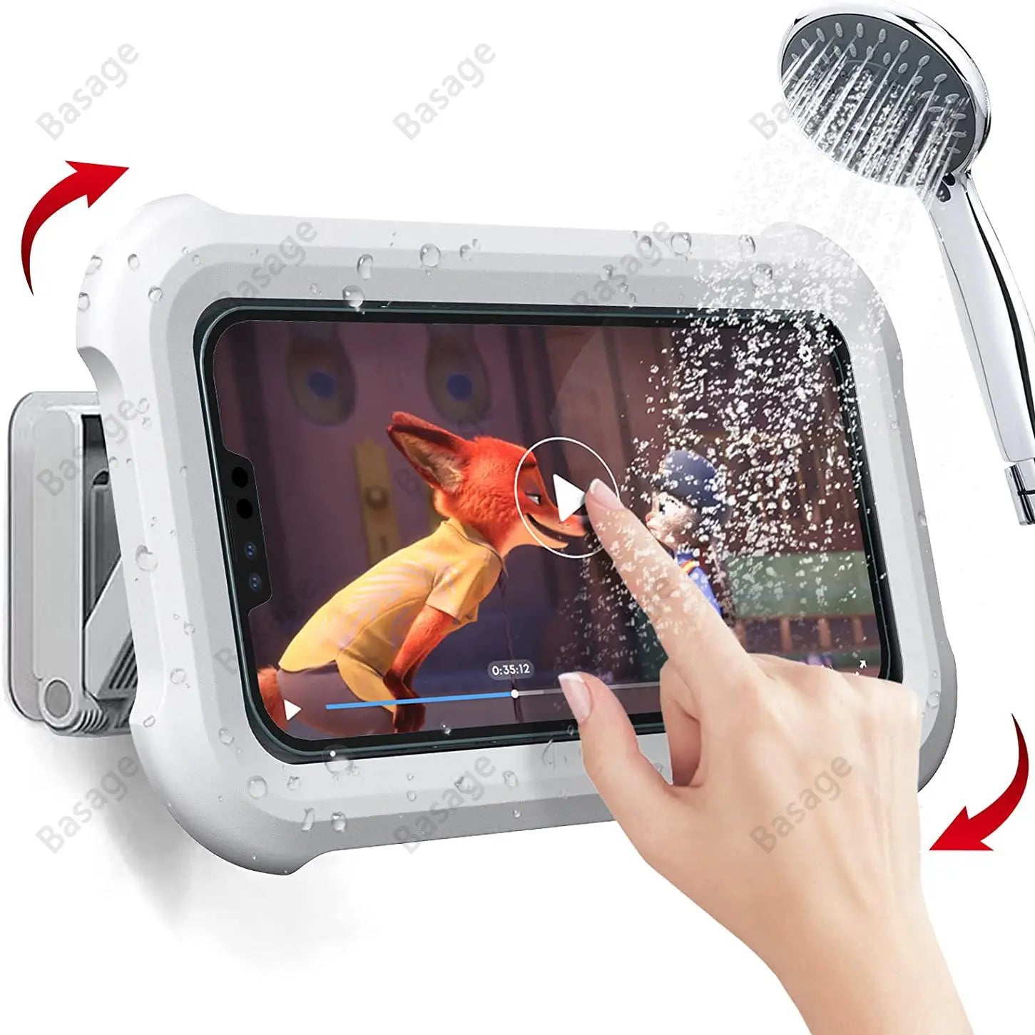 Waterproof Shower Phone Holder with 480 degree Rotation, Angle Adjustable, Wall Mounted Phone Holder || Neoraid