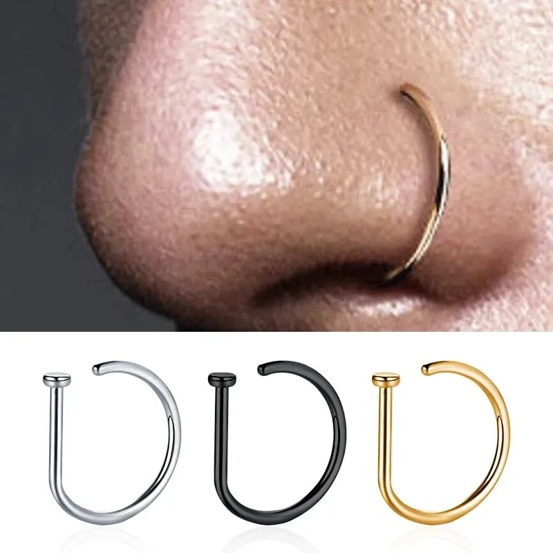 Non-Piercing Nose Rings for Women and Men Nose Clip Septum Body unisex Jewelry || Neoraid