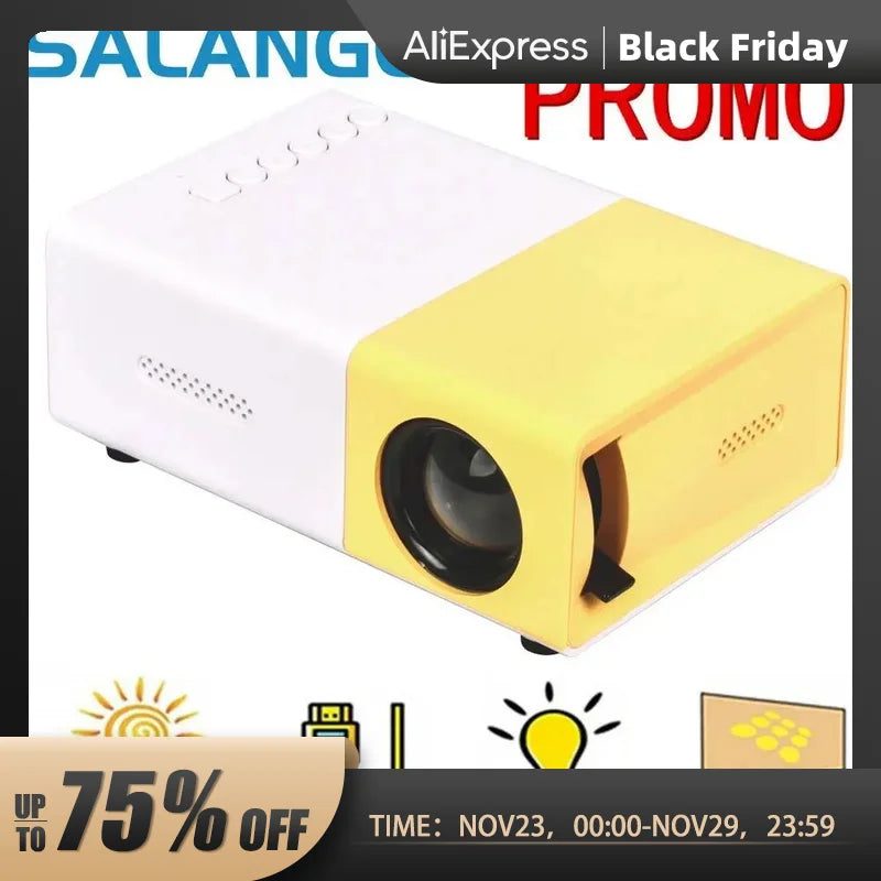 Salange YG300 Mini LED Projector  A1 LED LCD Mini Video Projector || Neoraid