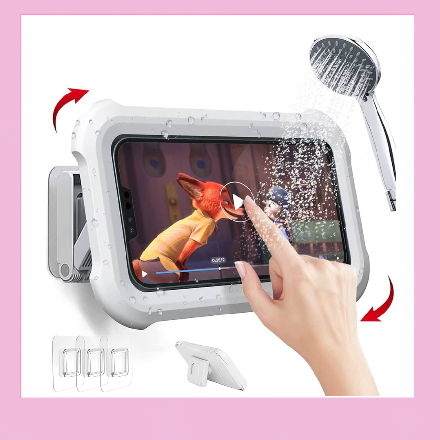 Waterproof Shower Phone Holder with 480 degree Rotation, Angle Adjustable, Wall Mounted Phone Holder || Neoraid