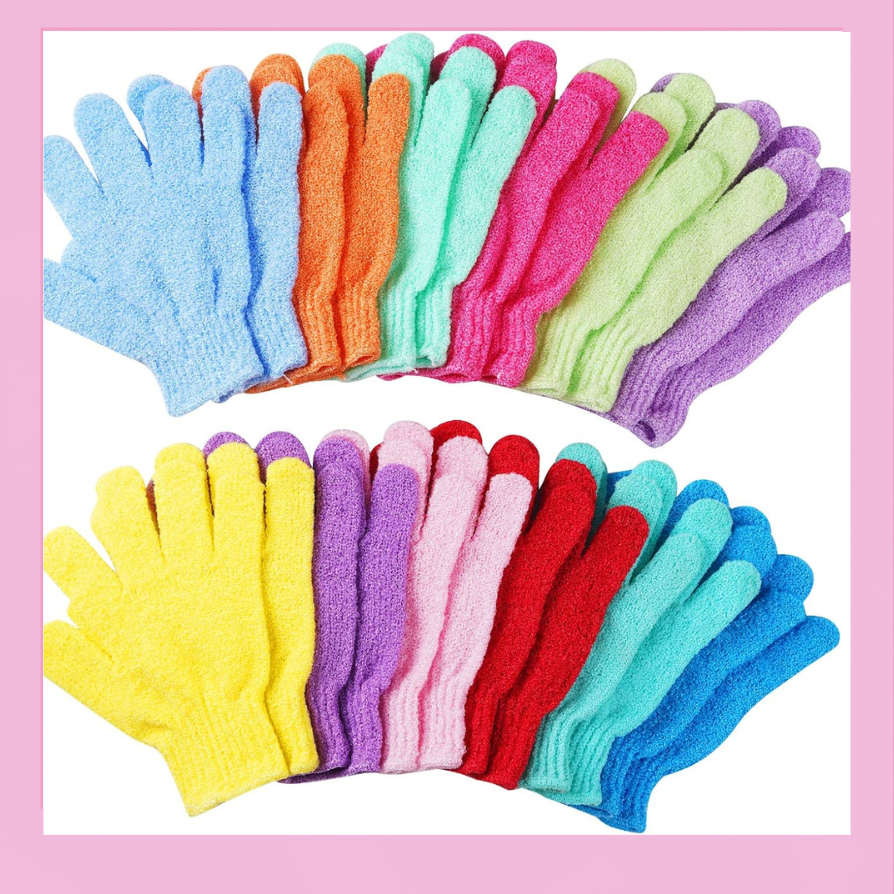 Double Sided Exfoliating Gloves Bath For Spa, Massage ,And Body Scrub